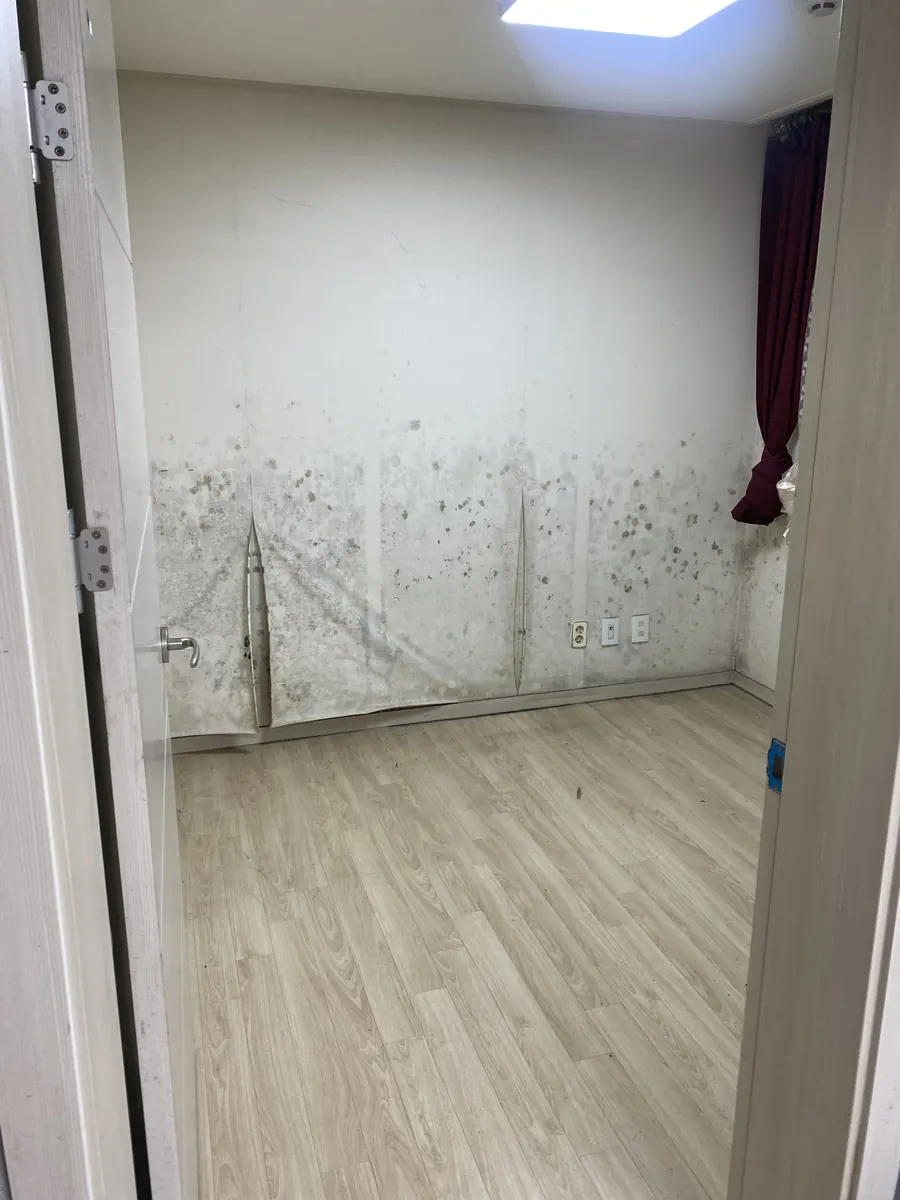 리모델링 전 벽면 훼손 상태